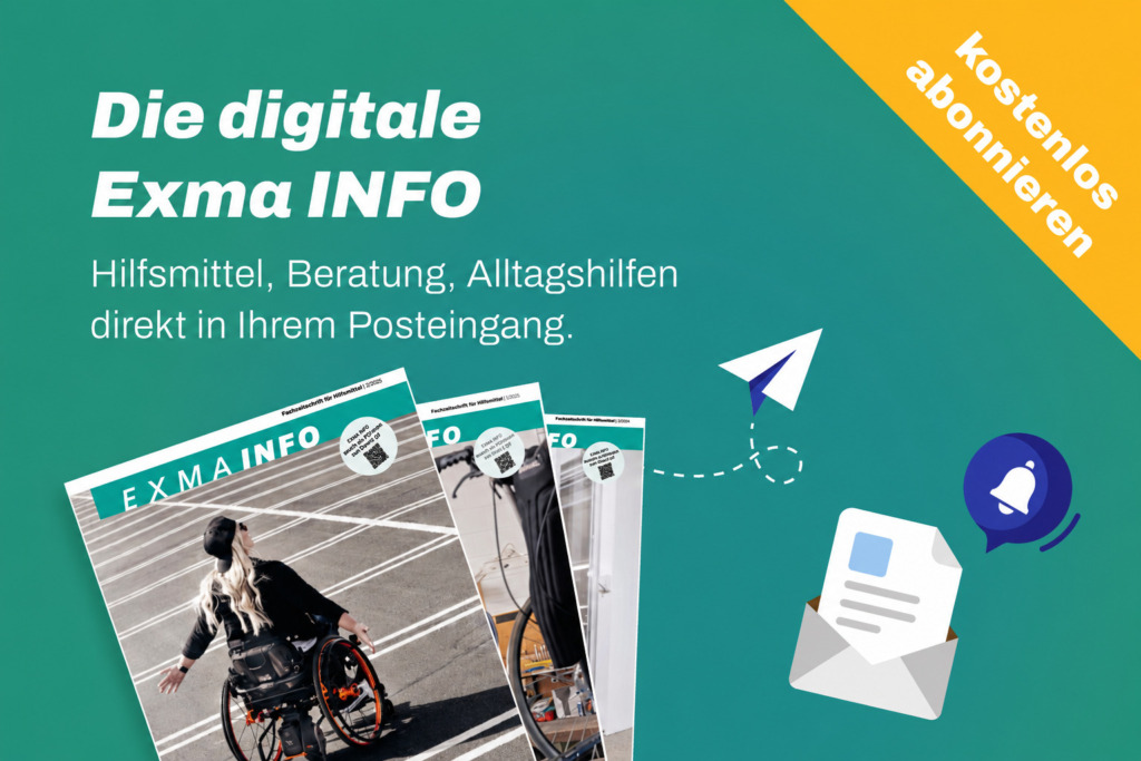 Digitale Exma INFO - Die SAHB – Ihre unabhängige Beraterin und Dienstleisterin für Hilfsmittel in der Schweiz